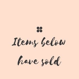 These items are no longer available.